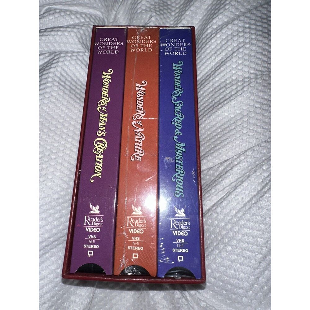 Vintage Reader's Digest Great Wonders‎ Of The World VHS Box Set 2/3 Sealed